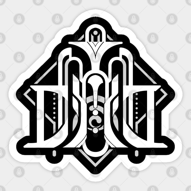 Genshin Impact Fontaine Emblem - White Version Sticker by GachaSlave